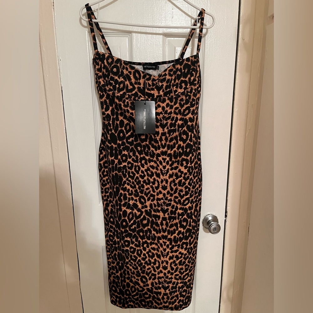 Cheetah print mid length